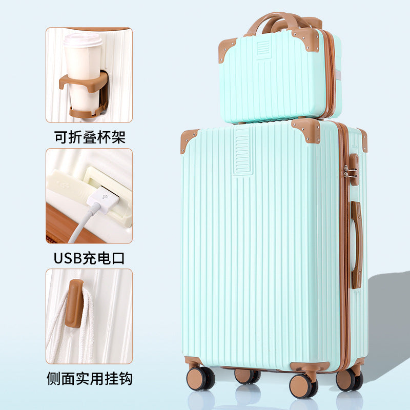 Durable hardshell luggage, impact-resistant with responsive spinner wheels for all terrains.