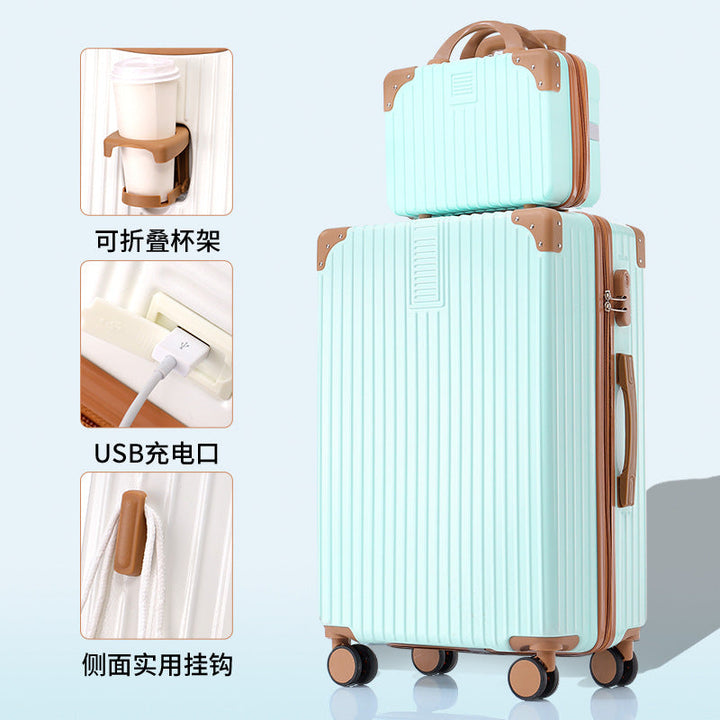 Durable hardshell luggage, impact-resistant with responsive spinner wheels for all terrains.