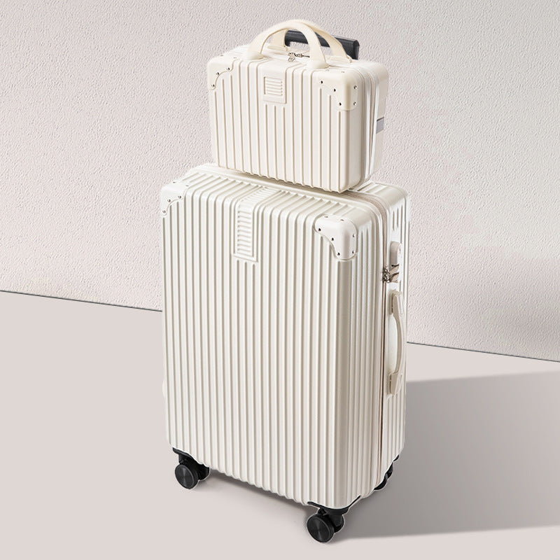 Adventure-ready hardshell luggage, tough build with smooth spinner wheels for any journey.
