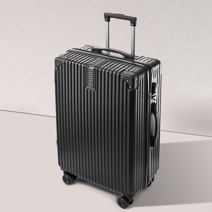 Vibrant hardshell suitcase, high-quality with spinner wheels & secure lock for easy travel.