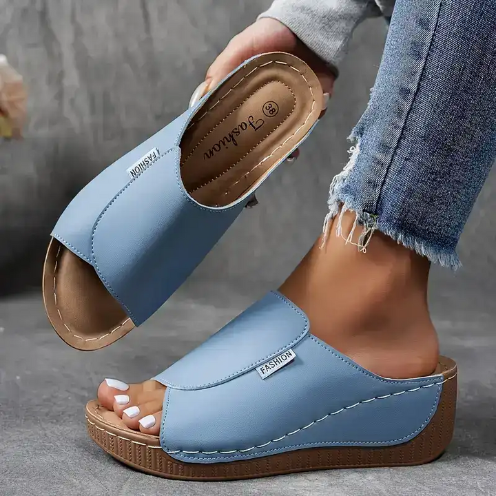 Slip-resistant women's comfort sandals; stylish, lightweight & supportive for active everyday wear.