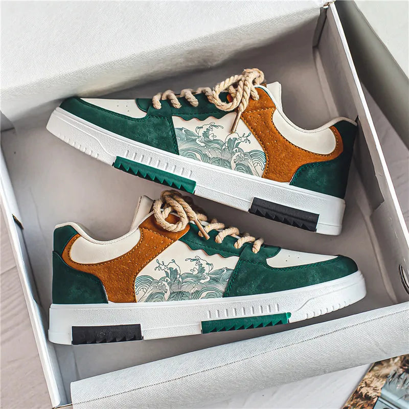 Fashionable men's sneakers, breathable upper, providing superb comfort for everyday activities.
