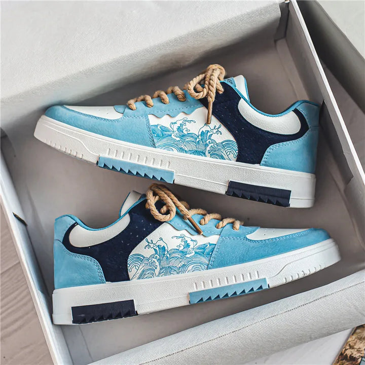 Men's stylish breathable sneakers with a lace-up closure for a secure, comfortable fit.