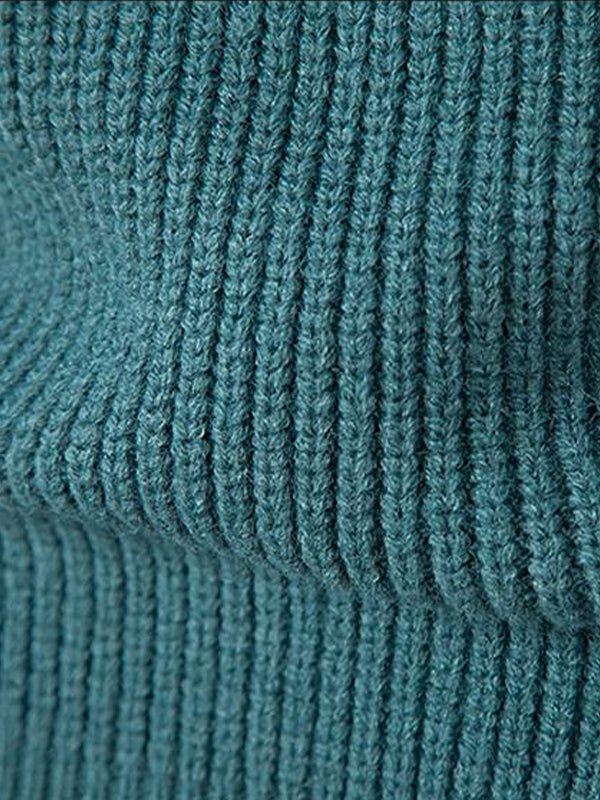 Fashionable men's color block mock neck sweater. Perfect long sleeve pullover for autumn/winter casual wear.