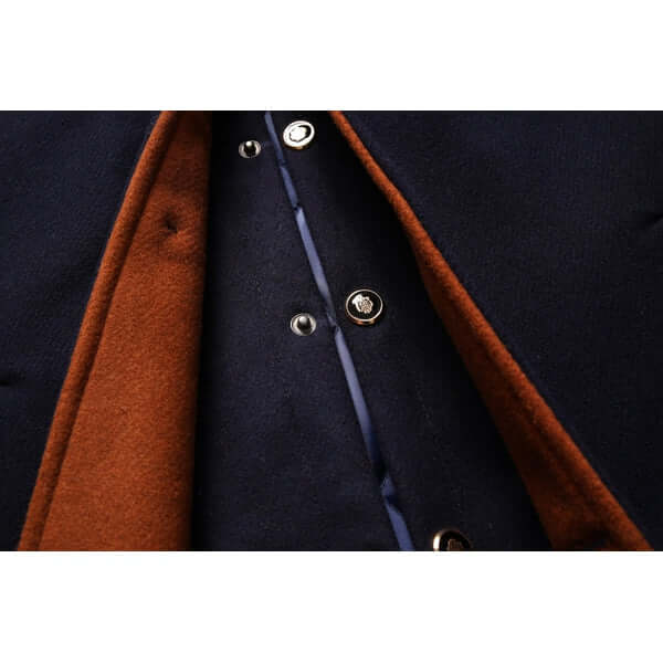 Versatile men's slim fit winter coat. Warm stylish outerwear jacket, suitable for formal and casual occasions.