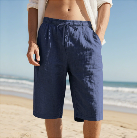 Stylish men's summer shorts in a vibrant color, perfect for casual wear, beach, or vacation. Lightweight & breathable.