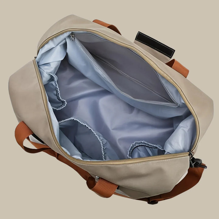Men's spacious carry-on travel duffel bag, perfect for flights & short trips. Durable & stylish.