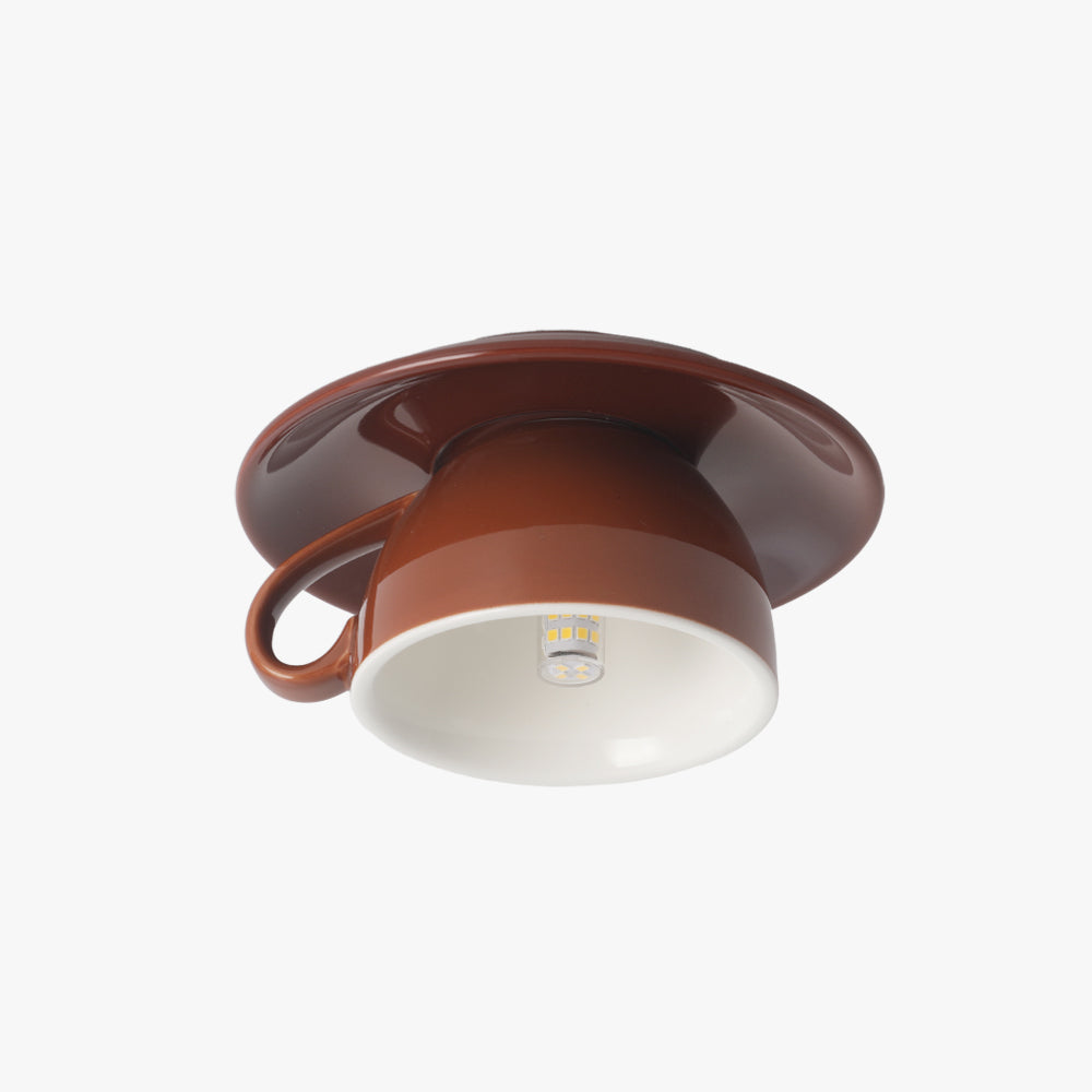 Geometric flush mount ceiling light, a contemporary lighting solution.