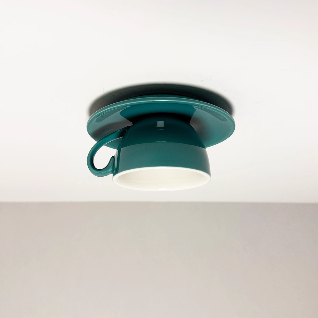Unique flush mount ceiling light, a modern decorative accent.