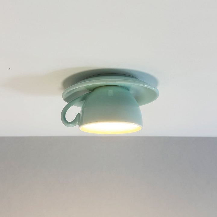 Sleek decorative flush mount lighting fixture for modern bedrooms.