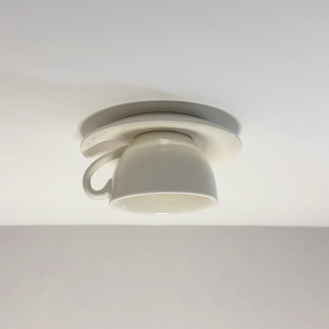 Artistic flush mount ceiling light, modern and eye-catching design.