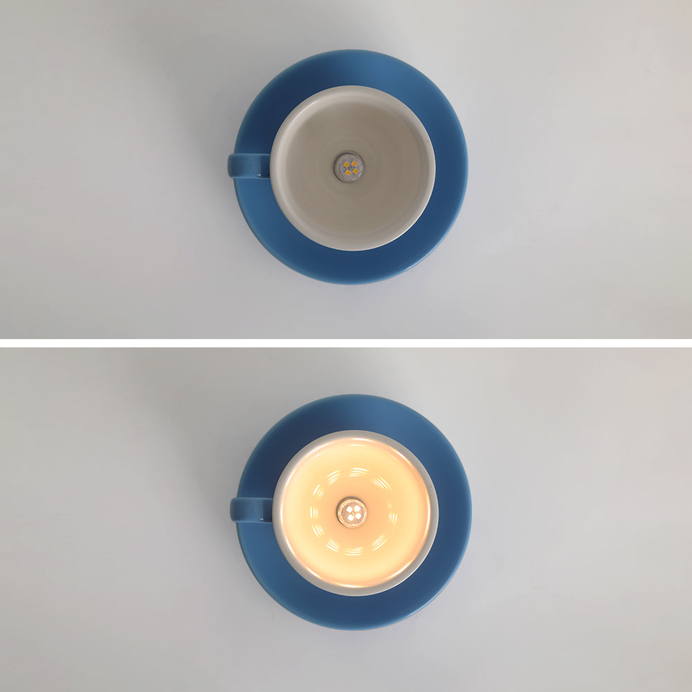 Round modern flush mount ceiling light, bringing style to any room.