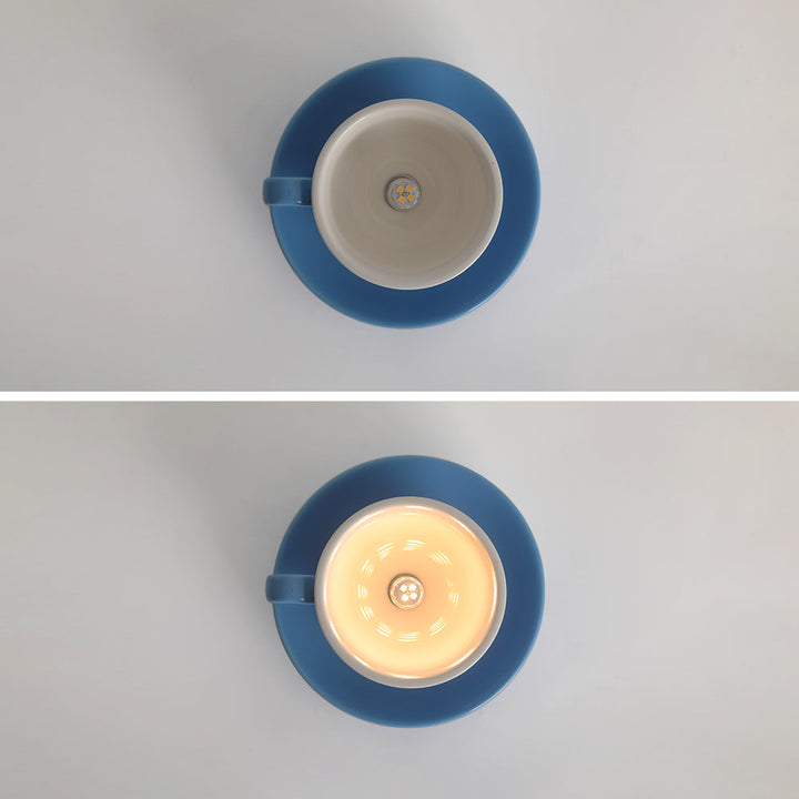 Round modern flush mount ceiling light, bringing style to any room.
