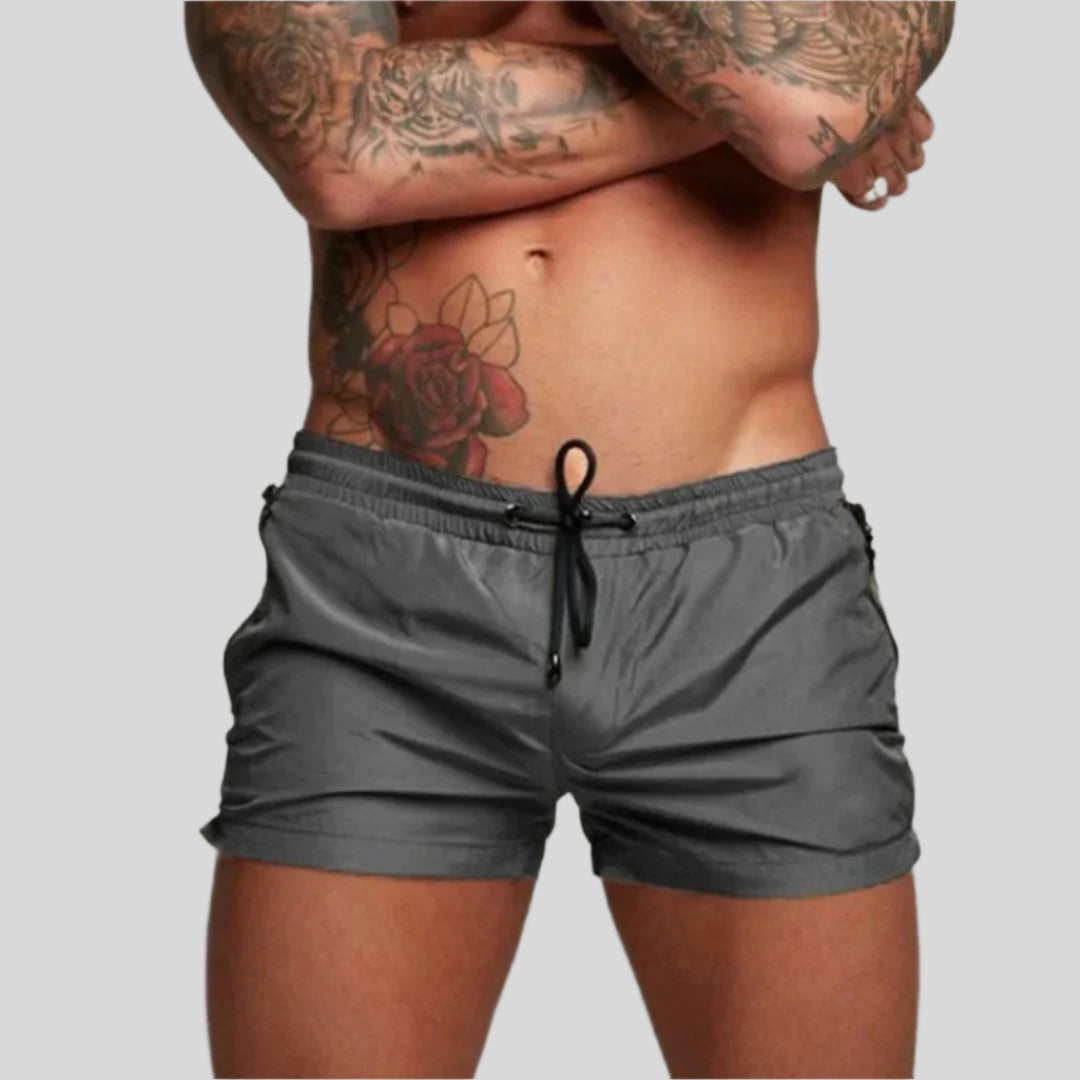 Stylish quick-dry men's swim trunks, perfect for beach, pool, and summer vacation.