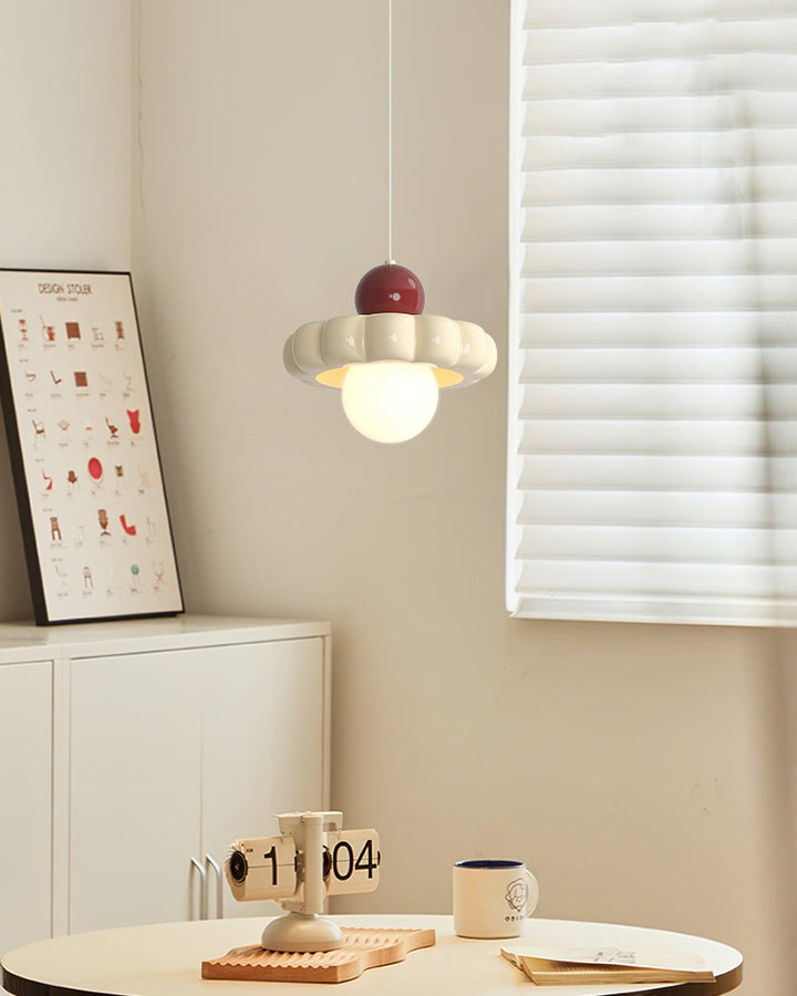 Dynamic retro pendant light, a modern elegant ceiling fixture, perfect stylish lamp for accent lighting.