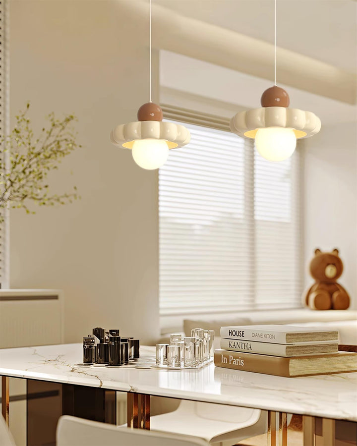 Retro ceiling fixture: stylish pendant light, offering modern elegance & adjustable accent lighting.