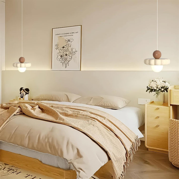 Sleek retro pendant light, a modern elegant ceiling fixture, providing stylish accent lighting.