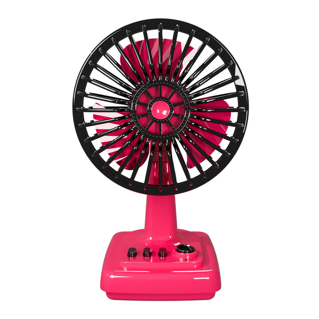 Vintage-inspired electric desk fan with powerful airflow. Adds retro charm to any room or workspace.