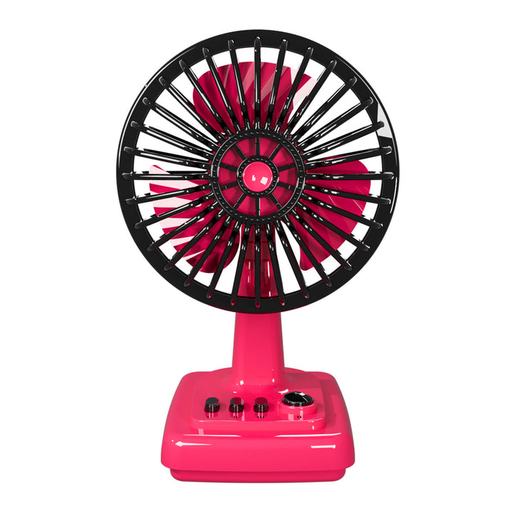 Vintage-inspired electric desk fan with powerful airflow. Adds retro charm to any room or workspace.