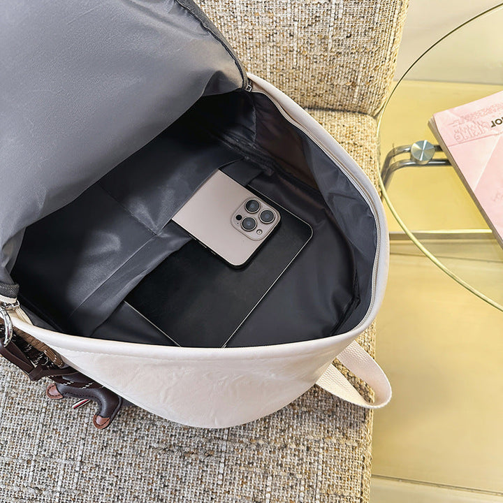 High-quality durable leather backpack, built to last. Perfect for travel & everyday adventures. Unisex design.