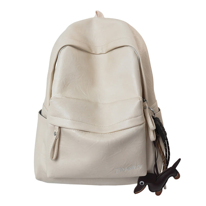 Versatile unisex leather backpack for travel, work, or school. Combines durable construction with fashion appeal.