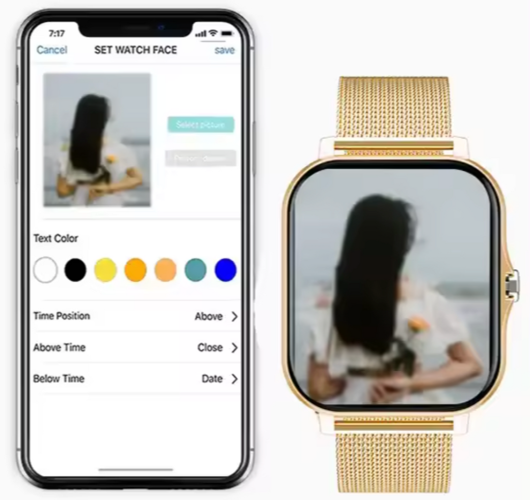 New women's smartwatch: combine style with health and fitness monitoring.
