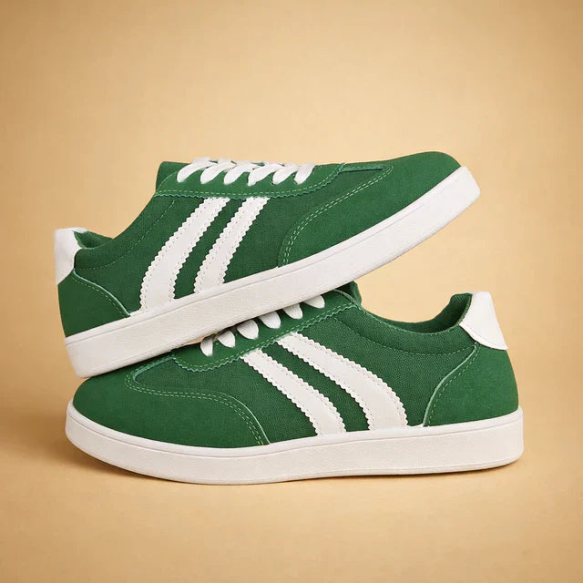 Pair of colorful women's everyday sneakers, combining fashion and comfort for active living.