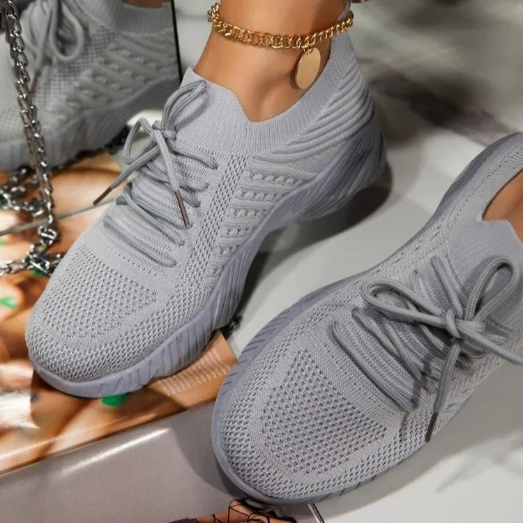 Versatile women's lightweight sneakers for walking, gym, or casual daily wear; stylish and ultra-breathable design.