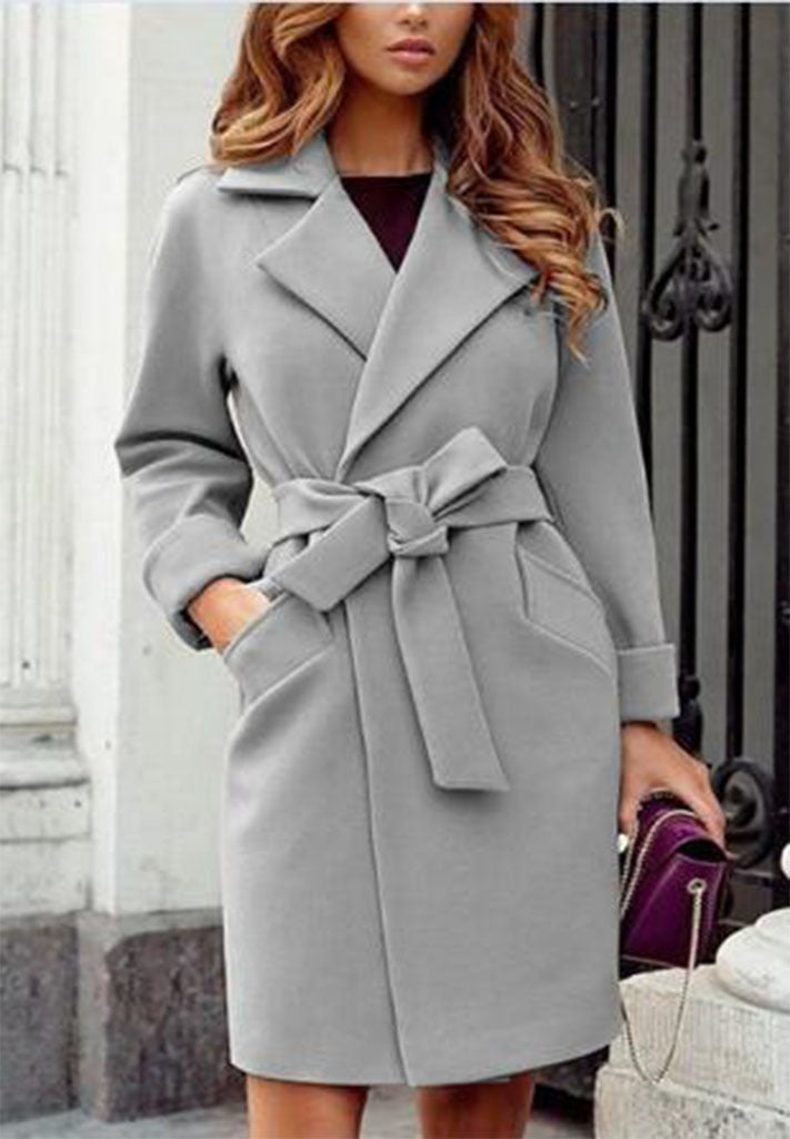 Warm and cozy women's fashion coat, a stylish long jacket for the winter season.