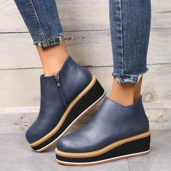 Durable women's orthopedic ankle boots, offering long-lasting style and support.