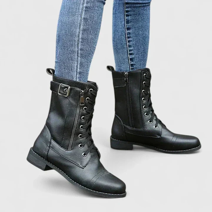 Stylish women's orthopedic boots with arch support for daily comfort & pain relief. Perfect casual footwear.