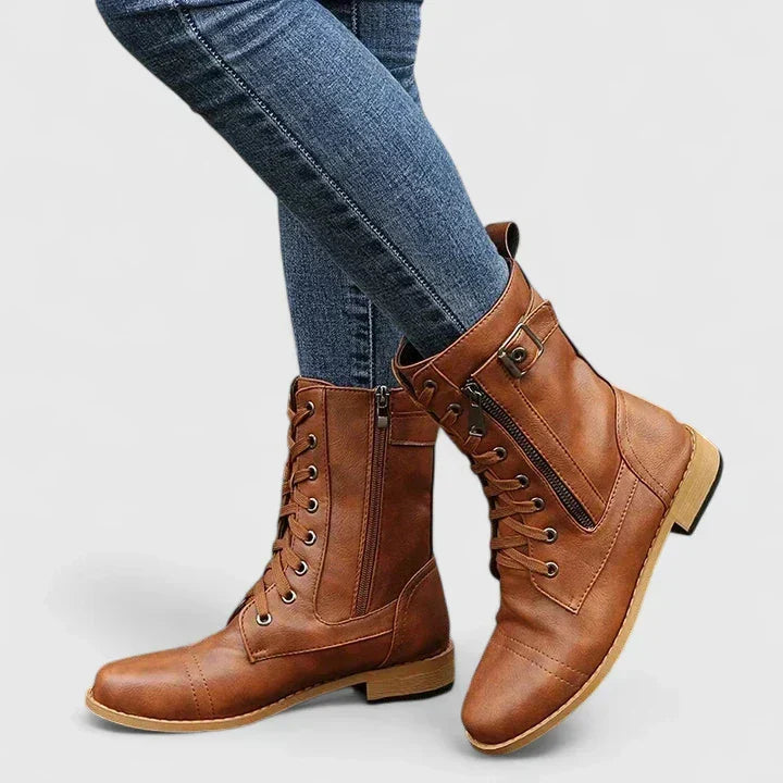 Women's fashionable orthopedic boots offering superior arch support & comfort for daily walking.