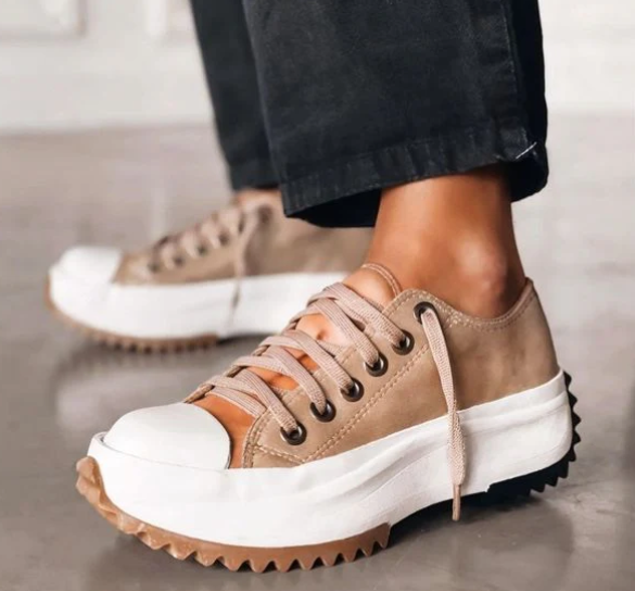 Comfortable women's platform shoes with advanced orthopedic support, perfect for stylish casual and daily wear.