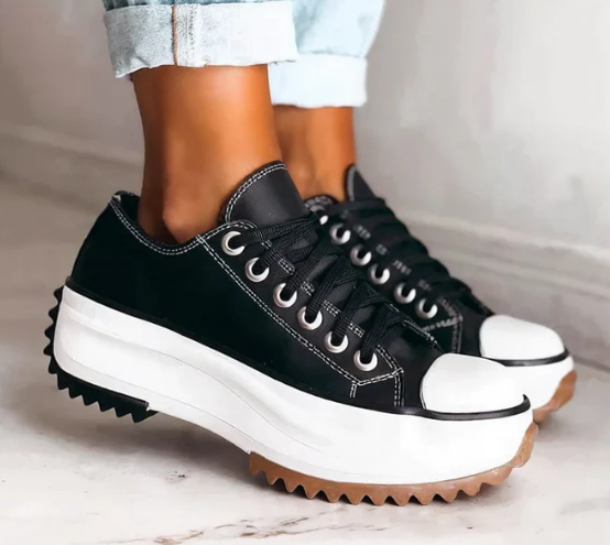 Modern women's platform shoes providing orthopedic comfort and stylish support for active daily wear.