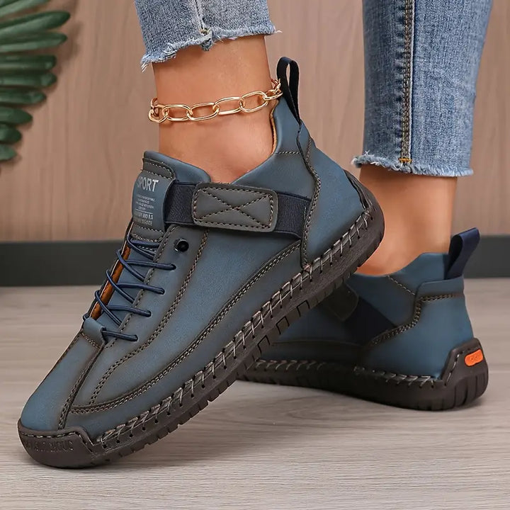 Fashionable women's platform trainers with easy slip-on design and ultimate comfort.
