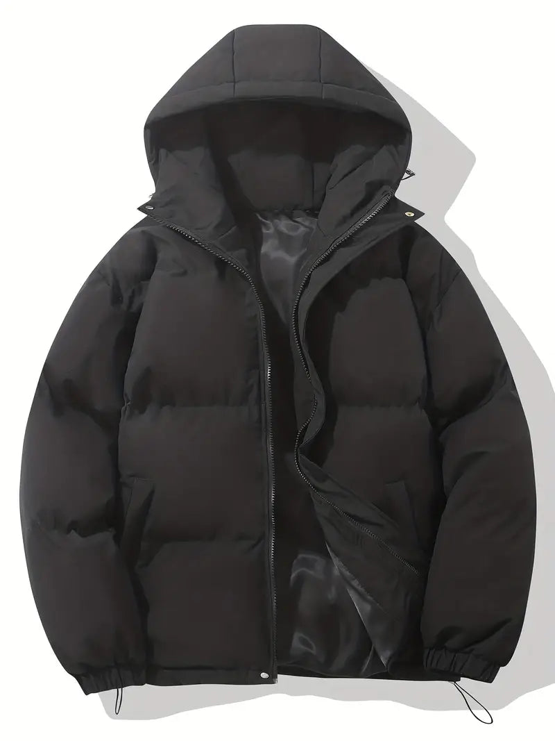 Warm hooded women's parka, ideal for cold weather. A classic, stylish winter jacket for modern fashion.