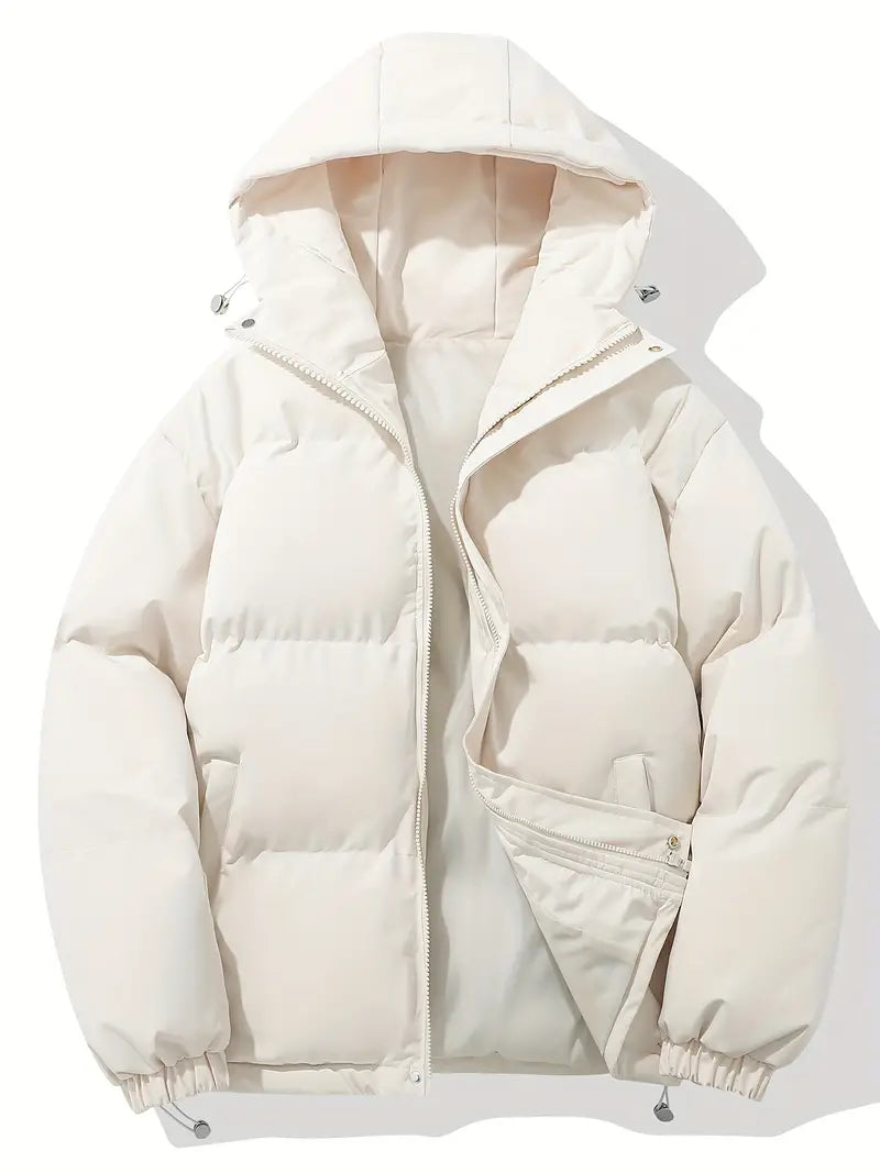 Versatile women's hooded winter jacket, a warm & stylish parka perfect for everyday cold weather wear.