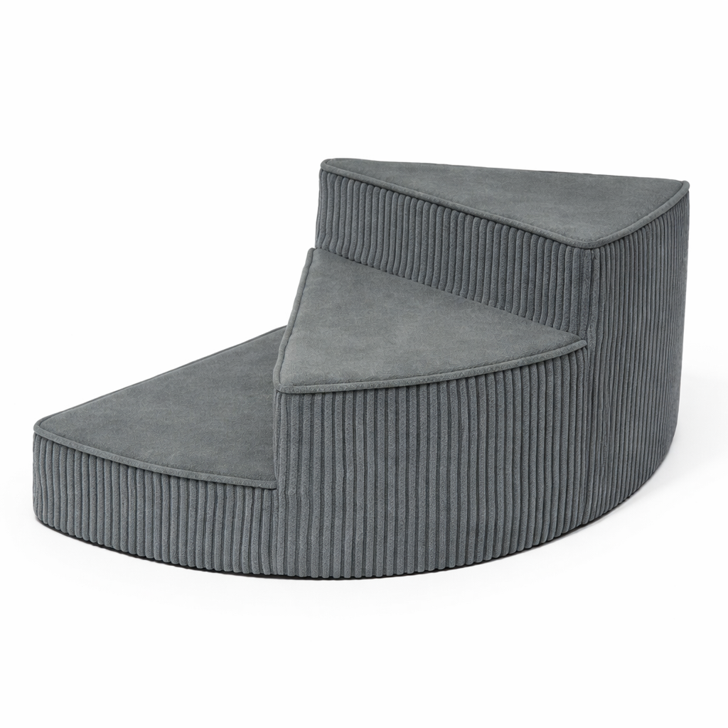 Pet stairs in neutral tone, blending with home decor as pet furniture.