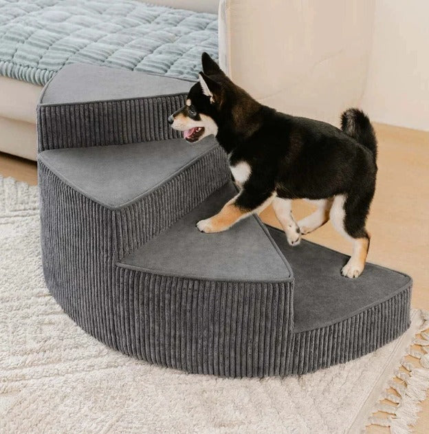 Essential pet furniture: supportive dog steps, a safe mobility solution.