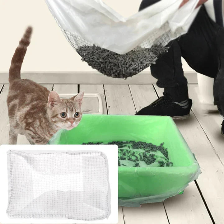 Hygienic and eco-friendly cat litter tray liner, designed for long-lasting reusable pet care.
