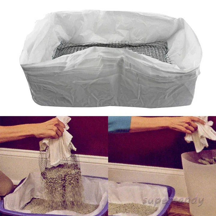 Eco-conscious reusable cat litter liner, providing superior odor control for a fresh home.