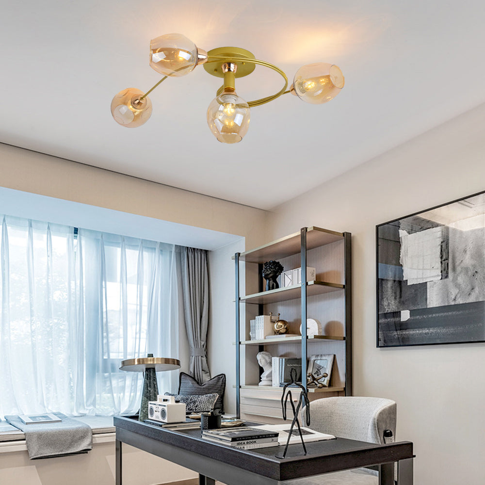 Contemporary Tavin flush mount ceiling light, an elegant fixture for modern home decor.