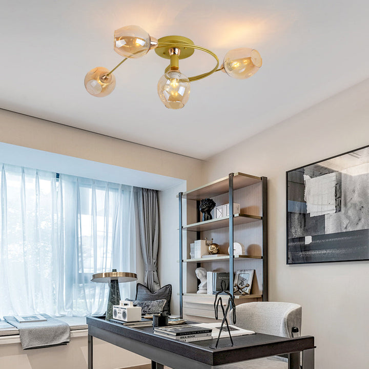 Contemporary Tavin flush mount ceiling light, an elegant fixture for modern home decor.