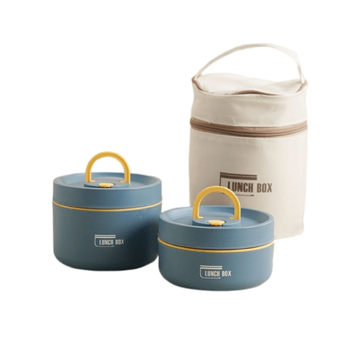 ThermalLock stainless steel food container, keeps food fresh for hours.
