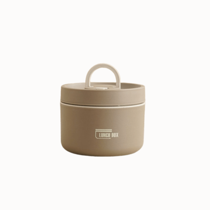 Leak-proof stainless steel food container, reliable for any outing.