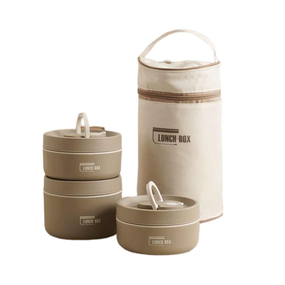 ThermalLock blue insulated container, designed for hot or cold food storage.