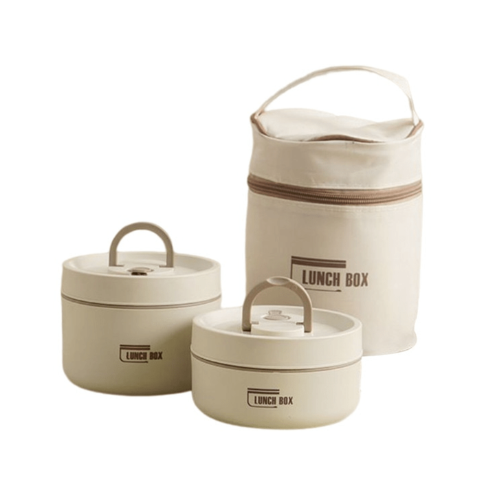 Thermal food storage container, leak-proof and ideal for active lifestyles.
