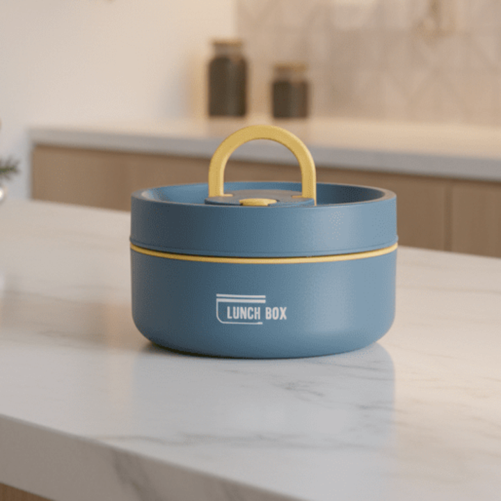 Brown leak-proof thermal container, perfect for office meals & meal prep.