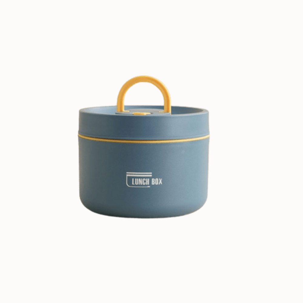 White leak-proof insulated food jar, perfect for school or office lunch.