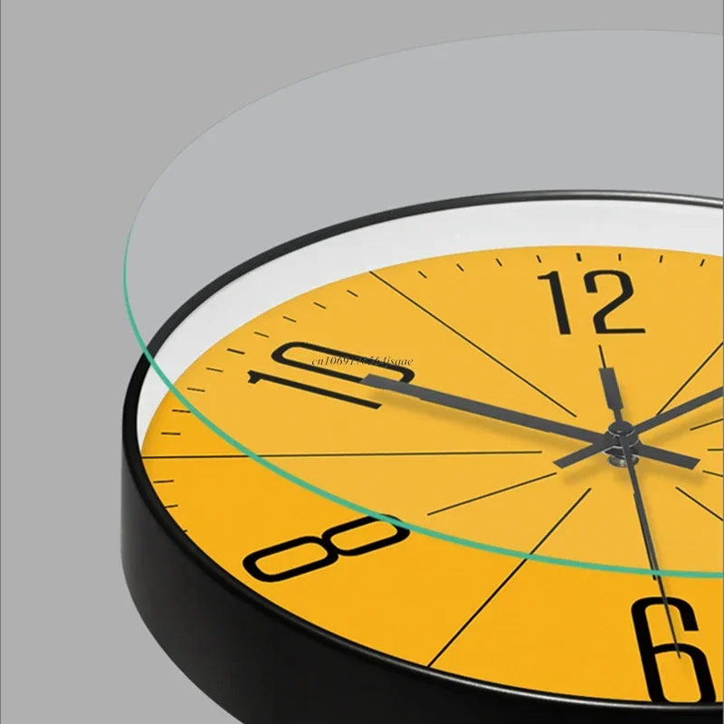 Modern wooden wall clock, silent TimeWisp design, ideal for kitchen or office home decor. Natural wood finish.
